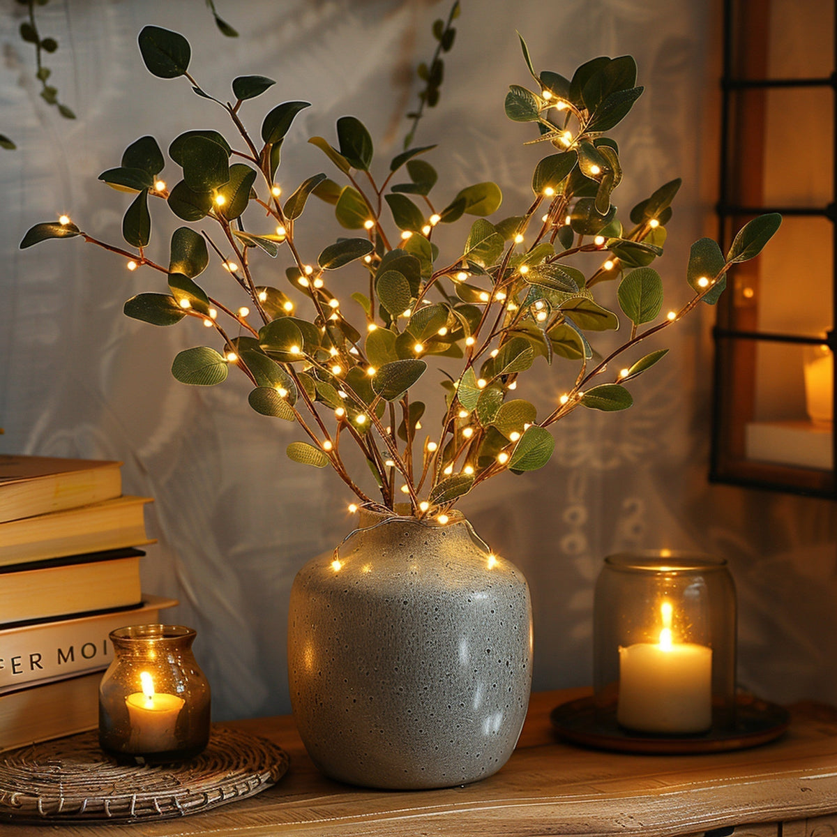 LumiVista - 70cm Olive Branch String Lights with 120 LED