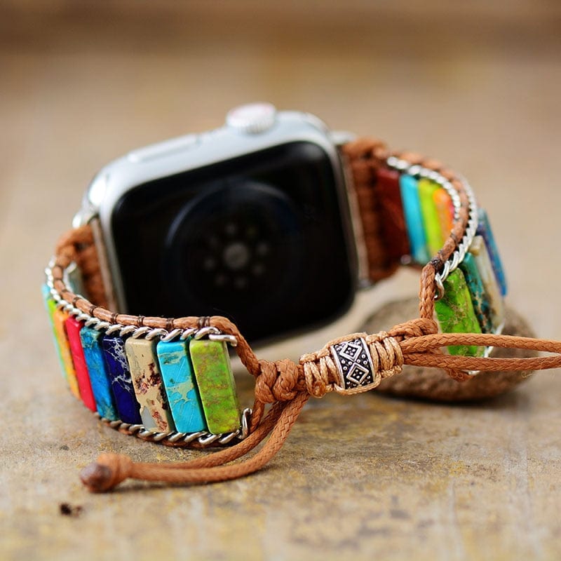 ChakraWrap - Bracelet Apple Watch en pierres de chakra