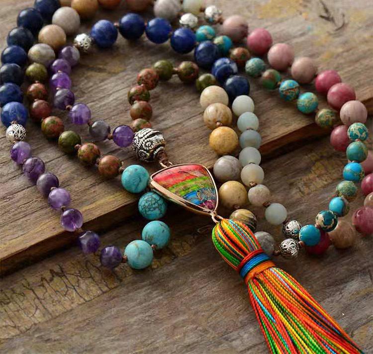 Altheira - Collier pendentif en pierre naturelle