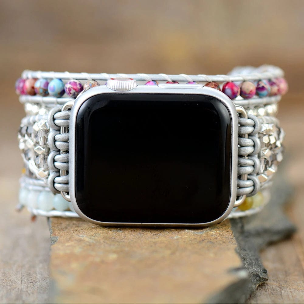 JaspisWrap - Bracelet Apple Watch en jaspe