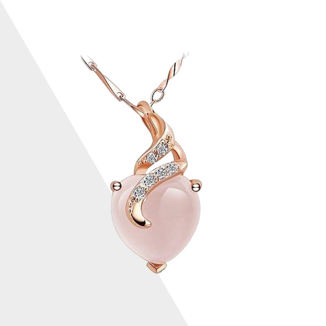 OpalHeart - Collier cœur en opale