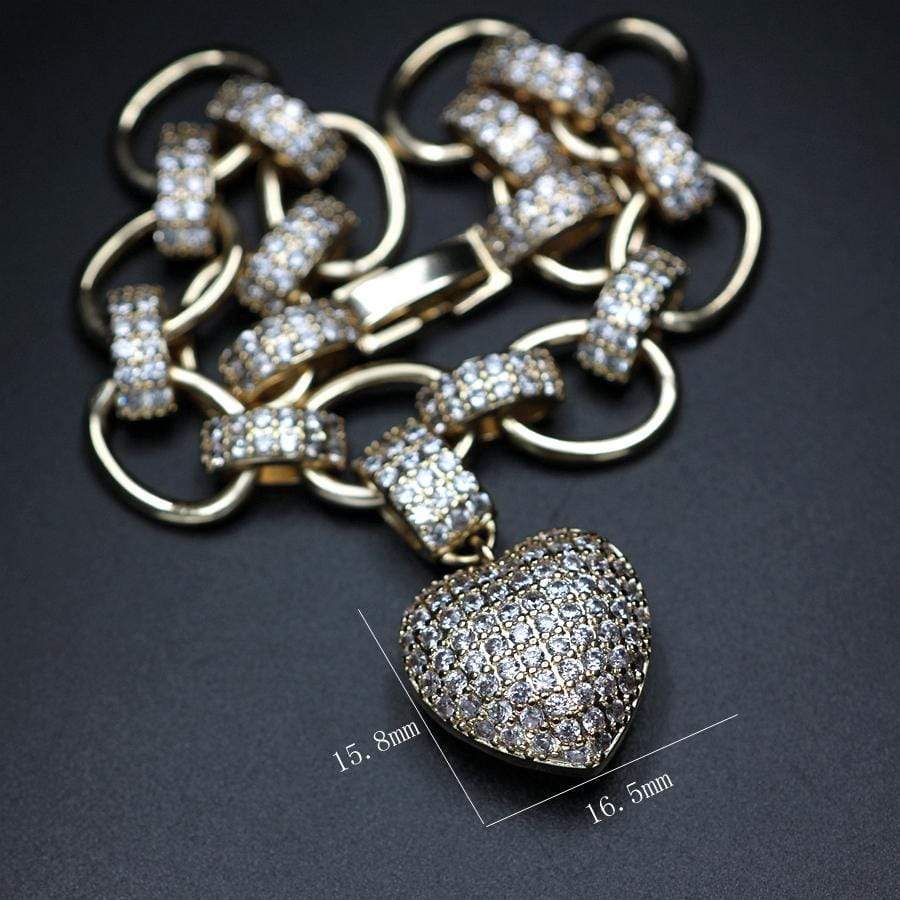 Elisette - Parure de bijoux en zircone pour femme