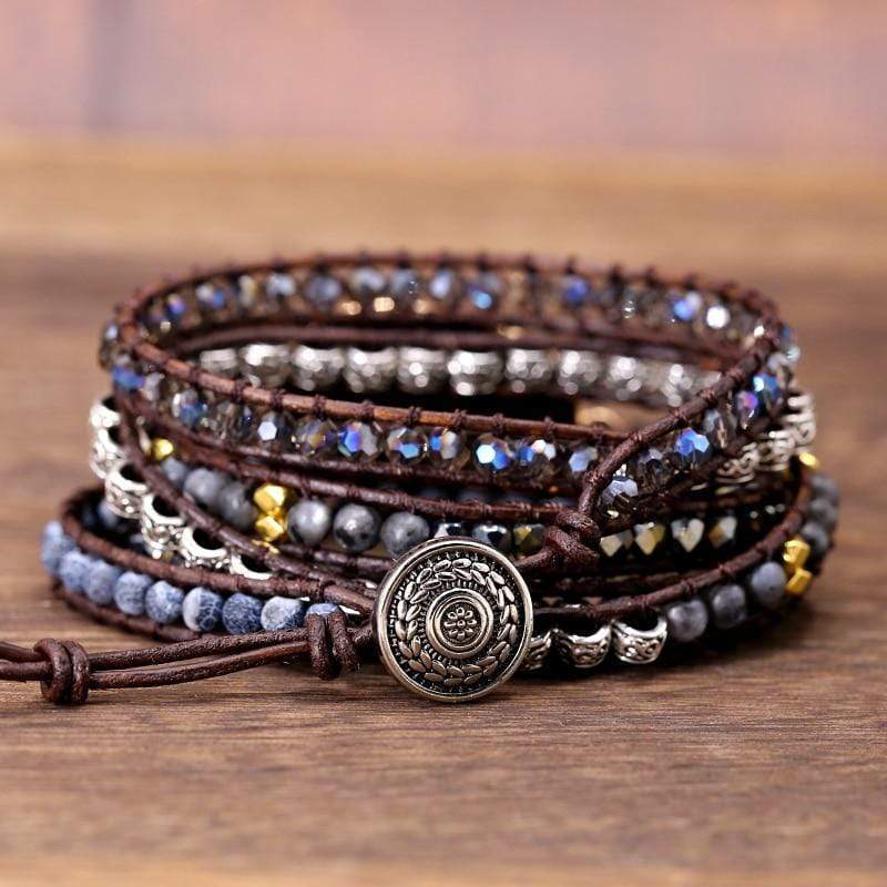 Aurina - Bracelet en topaze bleue