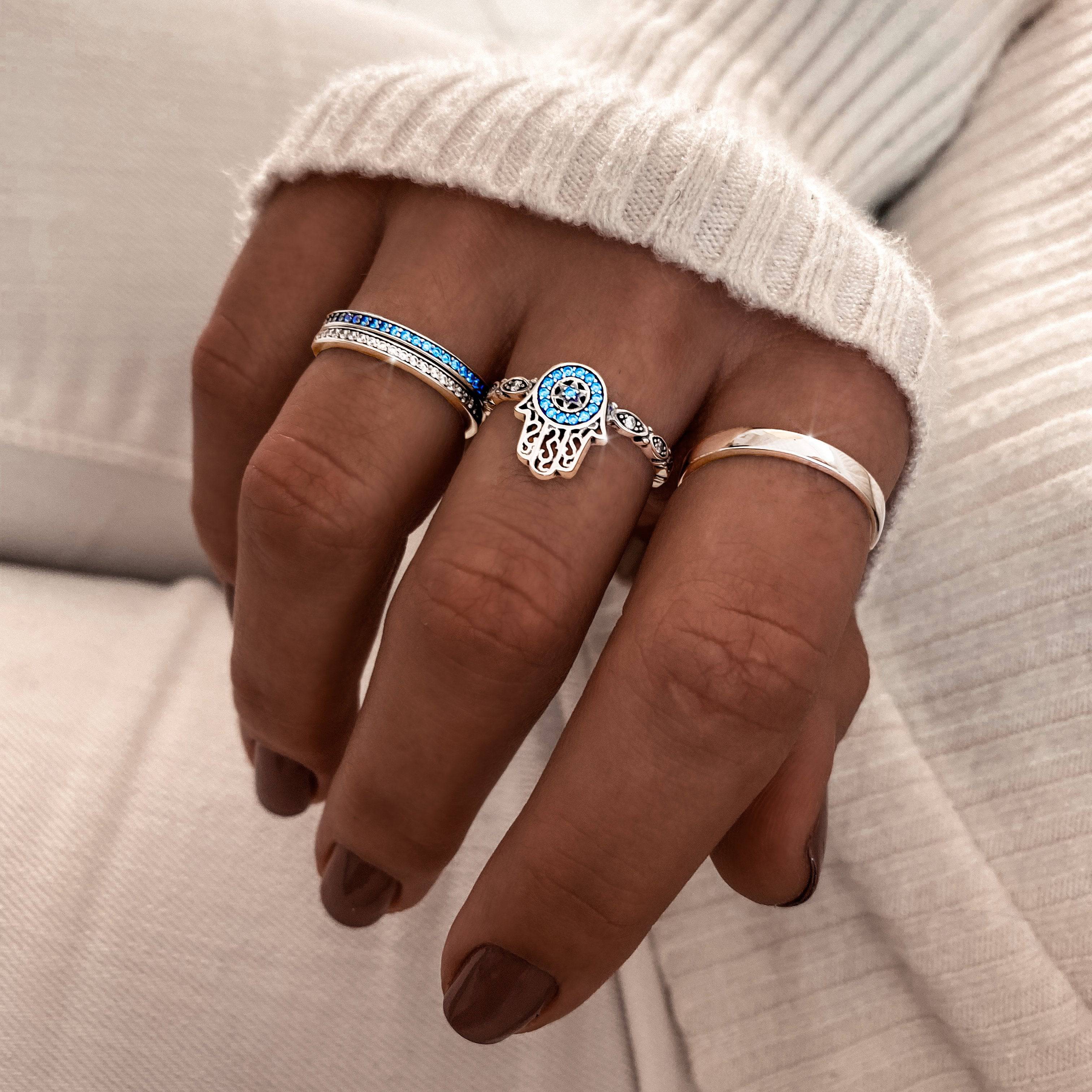 Nadine - Wide Silver 925 Ring with 18K Gold Plating