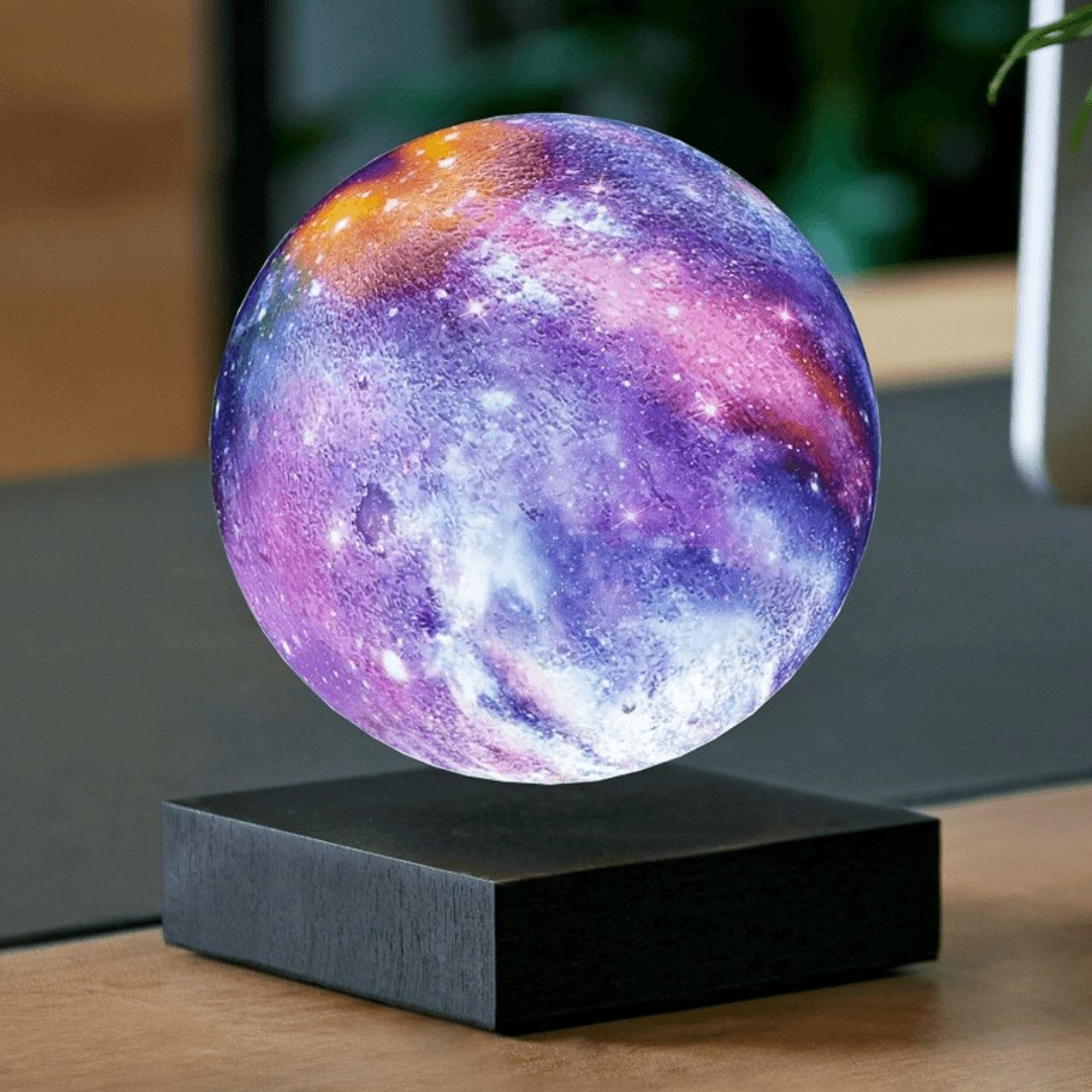 Levitating Moon - 3D Magnetic Moon Lamp with 16 Ambient Colors