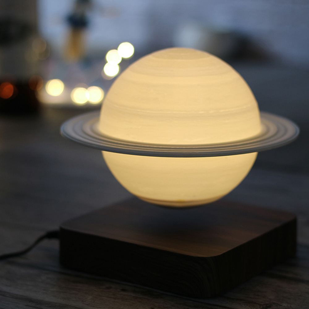 SaturnGlow - Levitating 3D-Printed Saturn Lamp