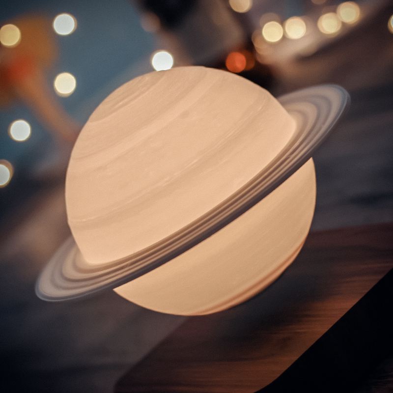 SaturnGlow - Levitating 3D-Printed Saturn Lamp