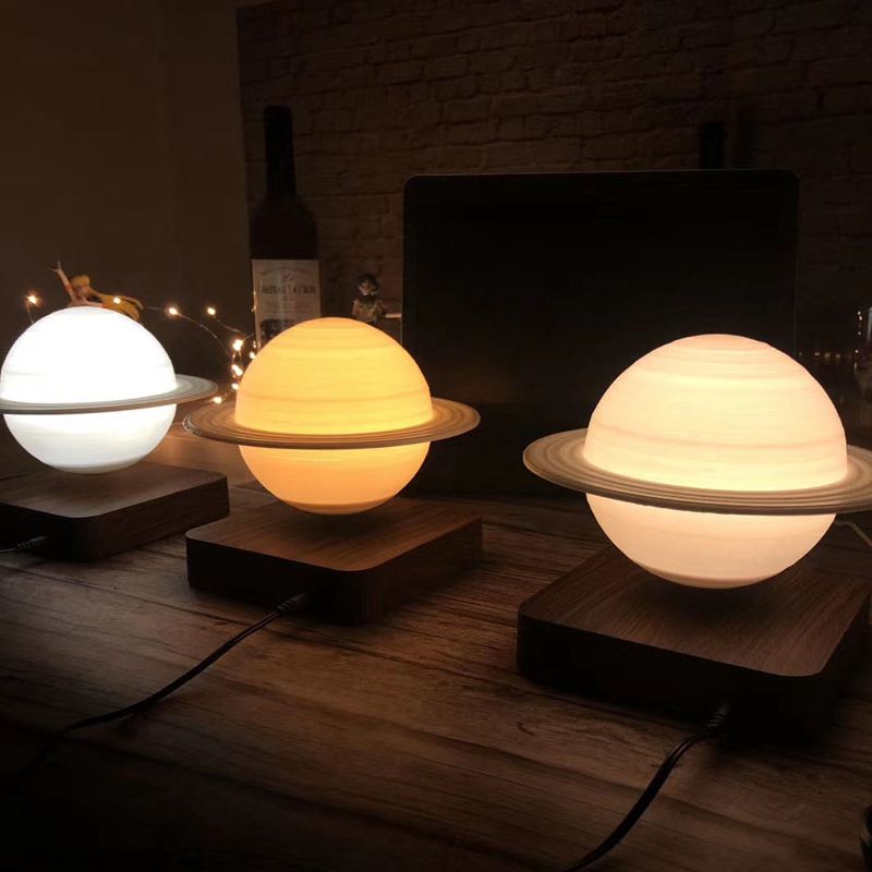 SaturnGlow - Levitating 3D-Printed Saturn Lamp