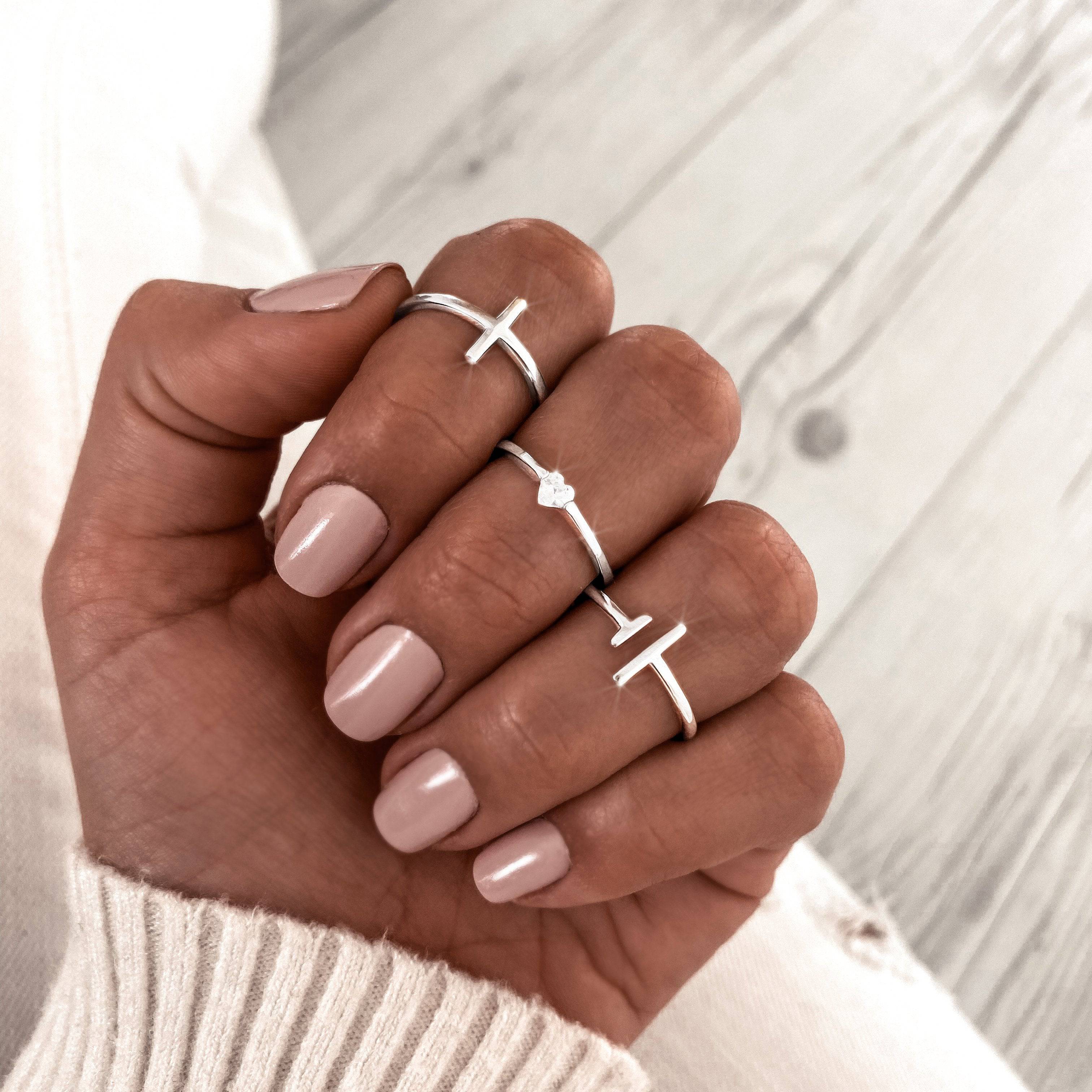 Aureos - Elegant Adjustable Open Silver Ring