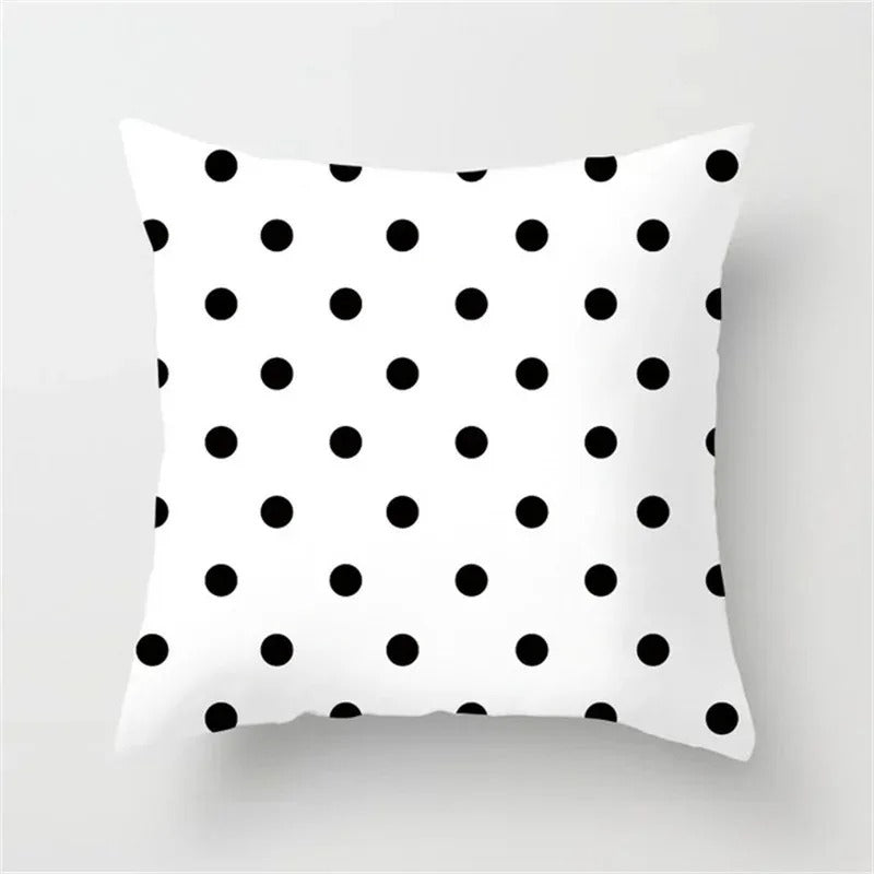 Ulinea - Black and White Geometric Cushion Cover
