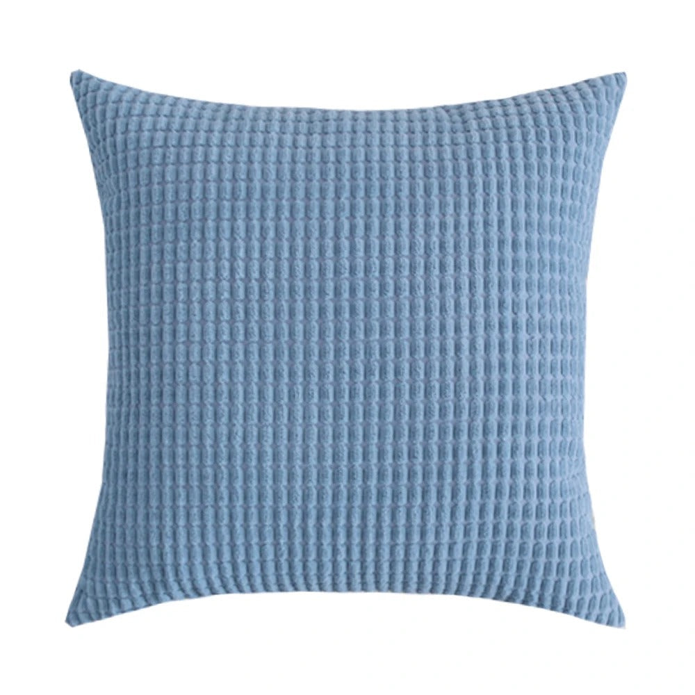 Pluchehome - Corduroy Cushion Cover with Corn Kernel Pattern