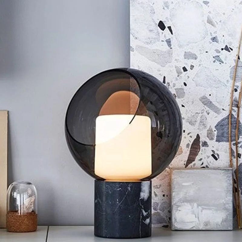 Dome Glass Lamp - Modern Glass Dome Table Lamp