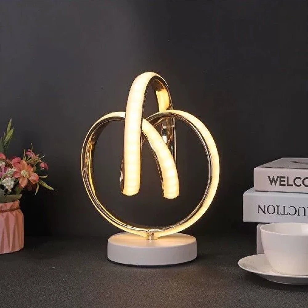Luminare - LED Table Lamp with Curved Design and USB Port