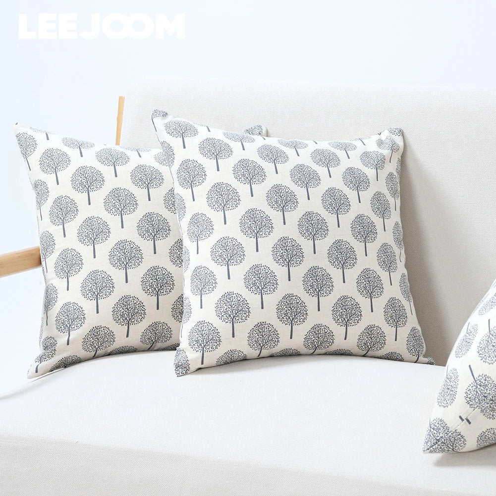 Warelin - Luxurious Linen Cushion Cover with Refined Textile Print