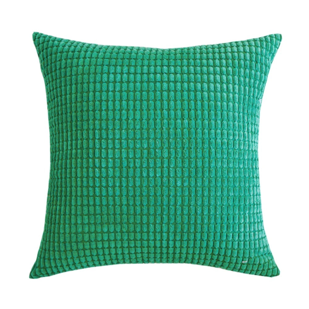 Pluchehome - Corduroy Cushion Cover with Corn Kernel Pattern