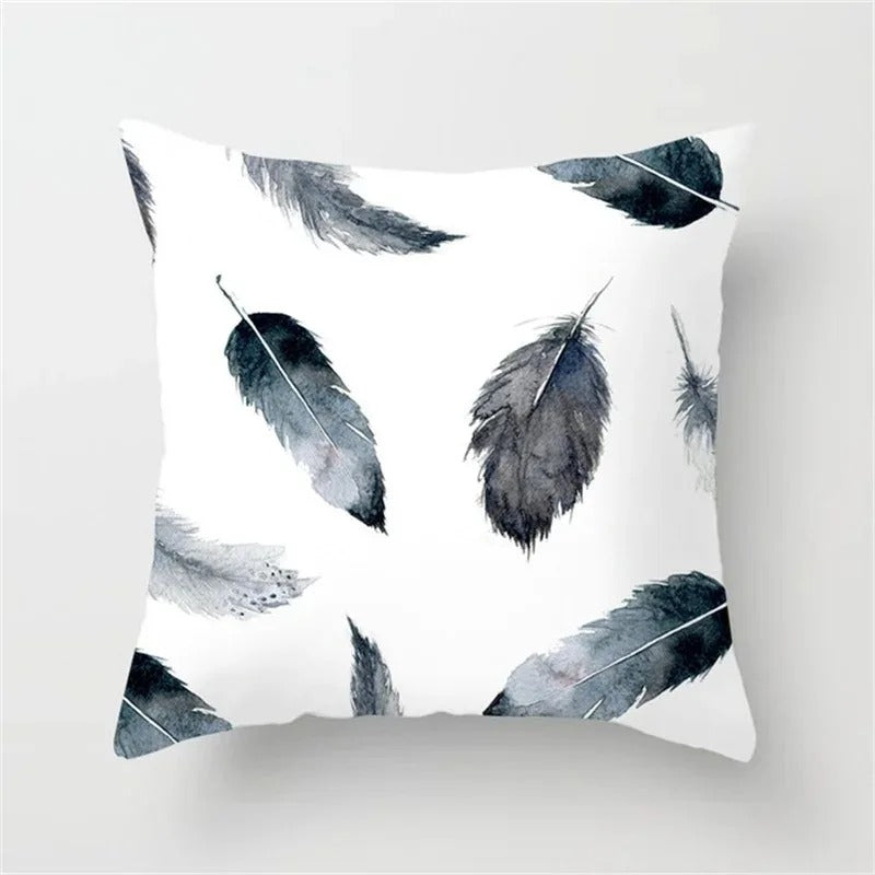 Ulinea - Black and White Geometric Cushion Cover