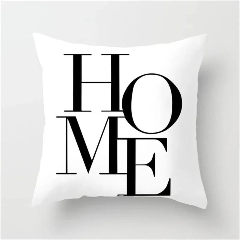 Ulinea - Black and White Geometric Cushion Cover