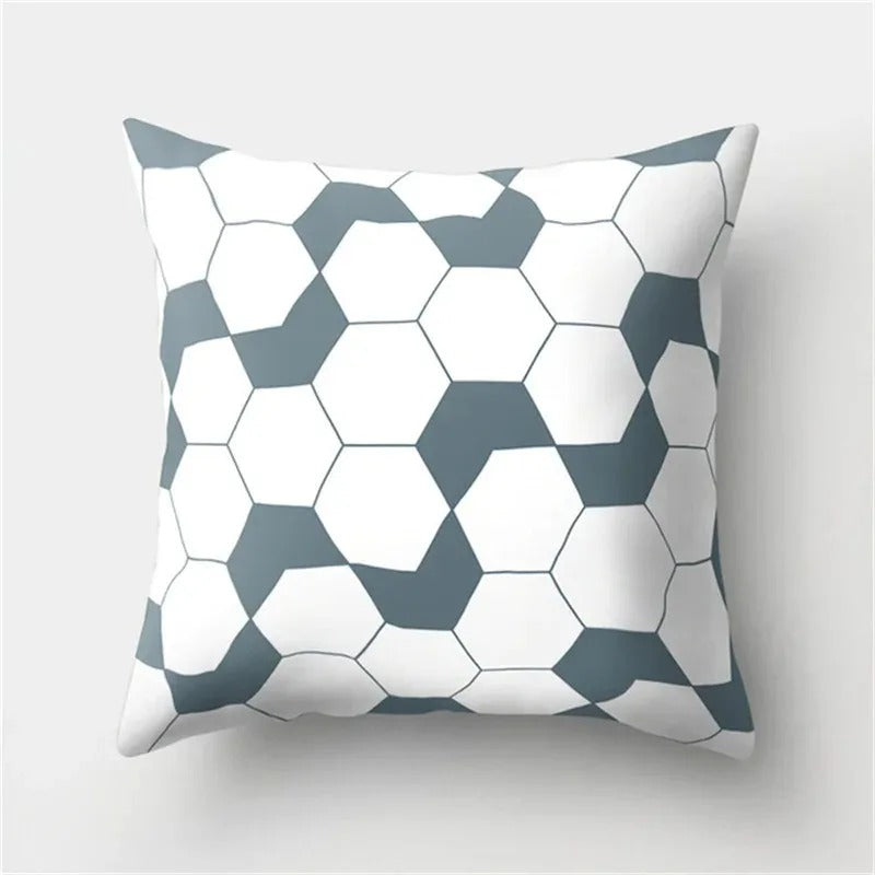 Ulinea - Black and White Geometric Cushion Cover