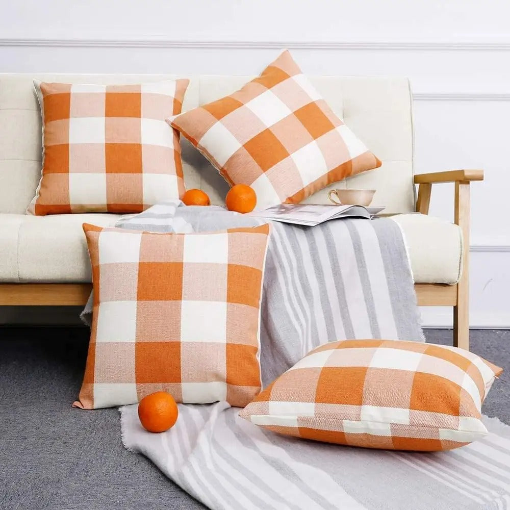Harmonie Home - Timeless Buffalo Plaid Cushion Cover for Every Interior
