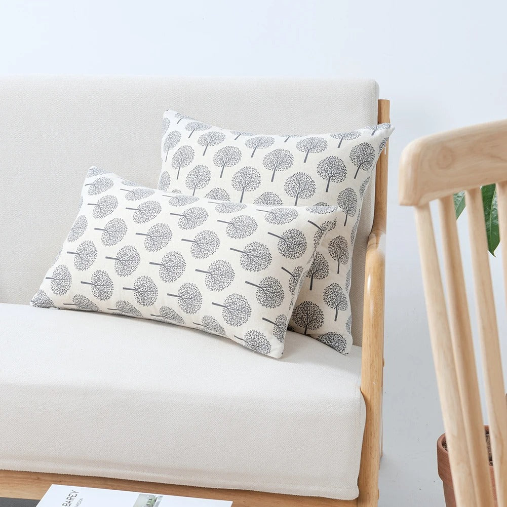 Warelin - Luxurious Linen Cushion Cover with Refined Textile Print