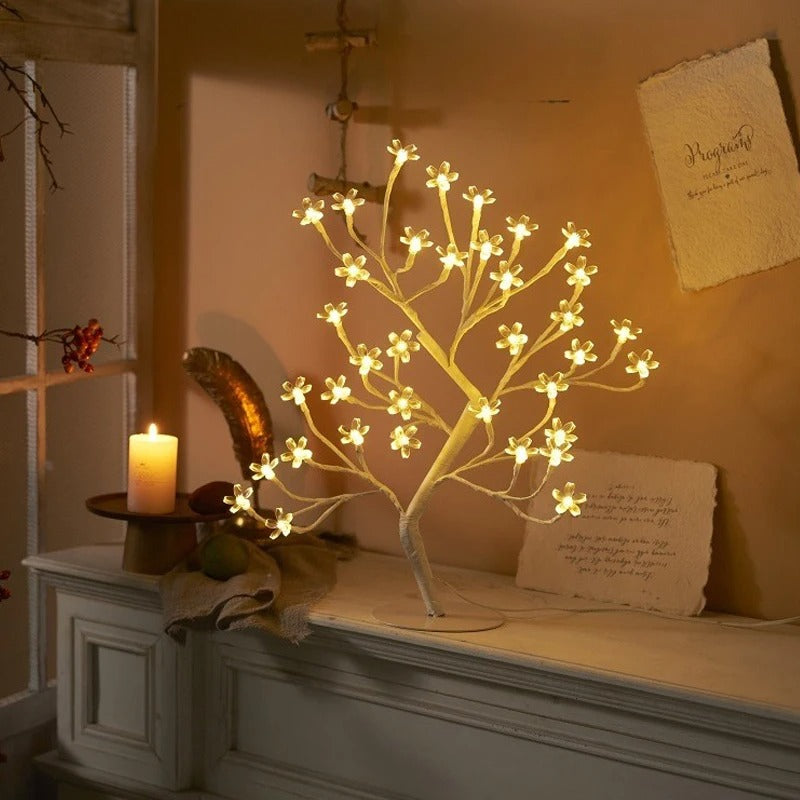 Cherry Blossom LED Lamp - Fairy-Light Ambient Lighting with Remote Control