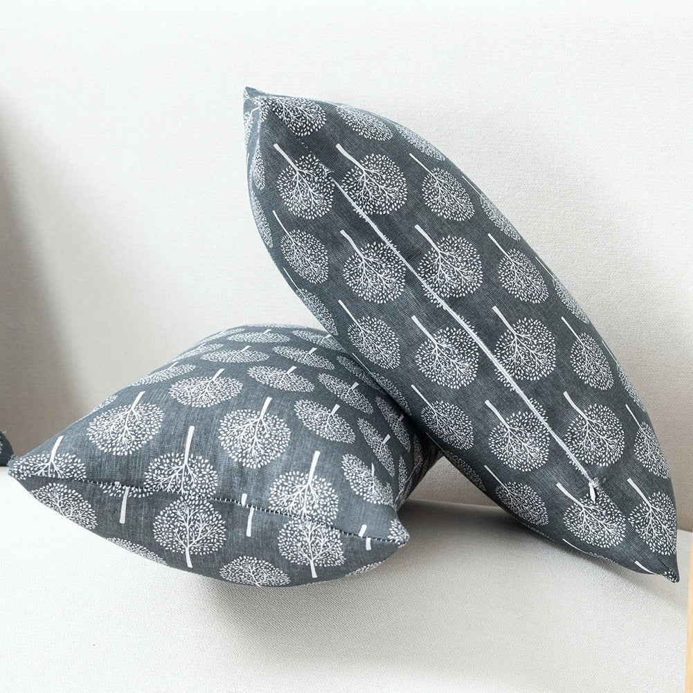 Warelin - Luxurious Linen Cushion Cover with Refined Textile Print