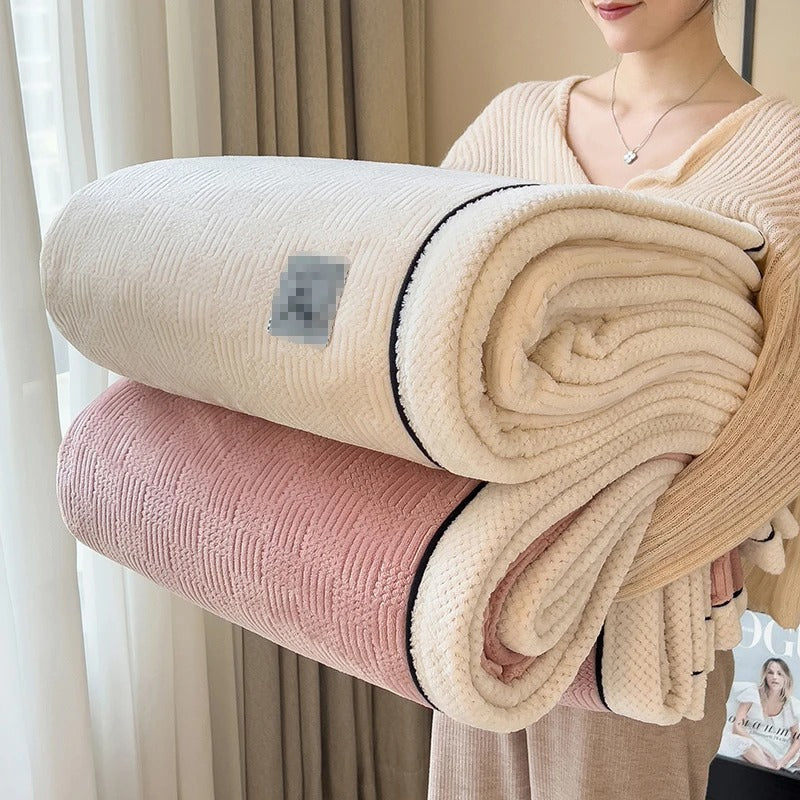 CoralFleece Luxe - Soft Warm Fleece Throw for Sofa and Bed