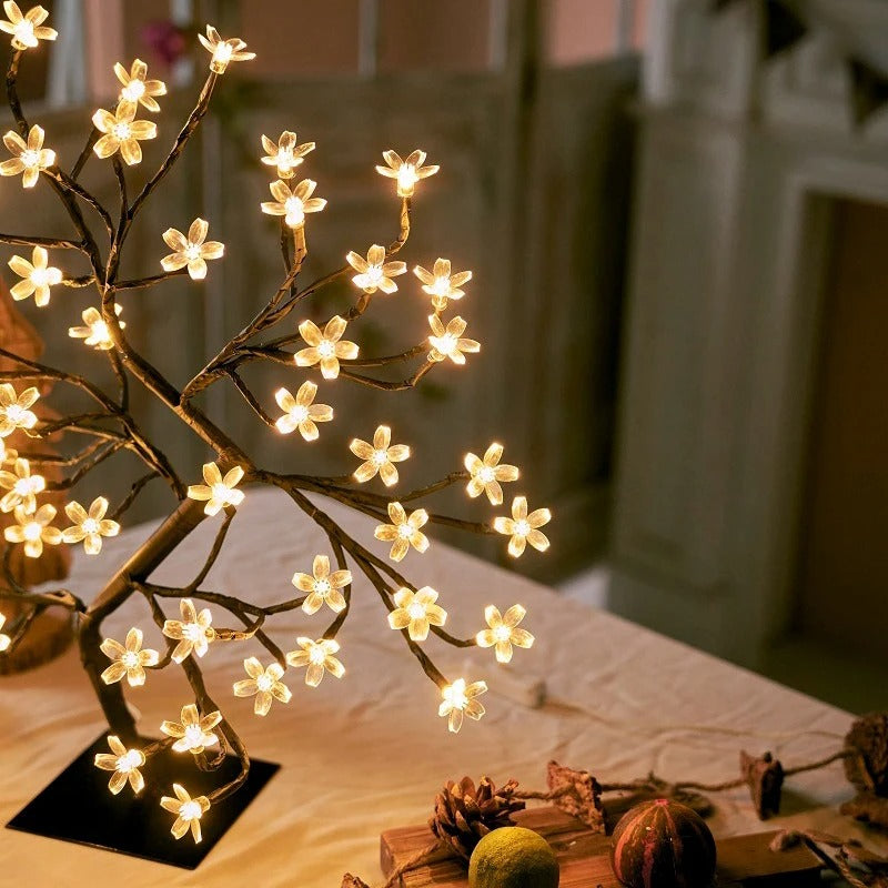Cherry Blossom LED Lamp - Fairy-Light Ambient Lighting with Remote Control