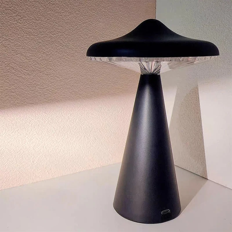 ZunoLume Mushroom Lamp - Touch Dimmable USB Rechargeable LED Table Lamp