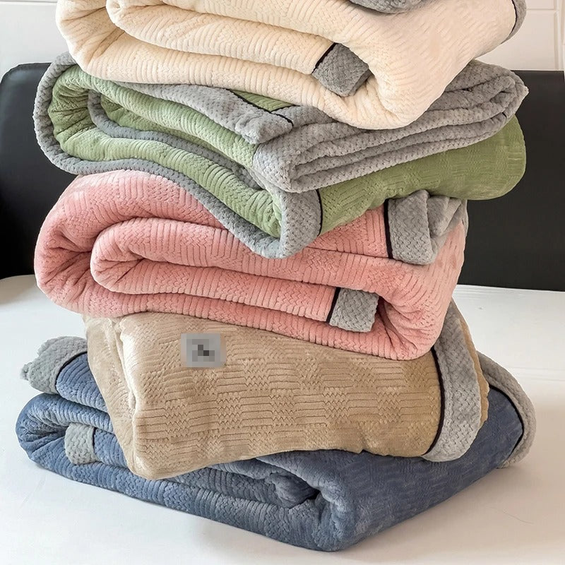 CoralFleece Luxe - Soft Warm Fleece Throw for Sofa and Bed