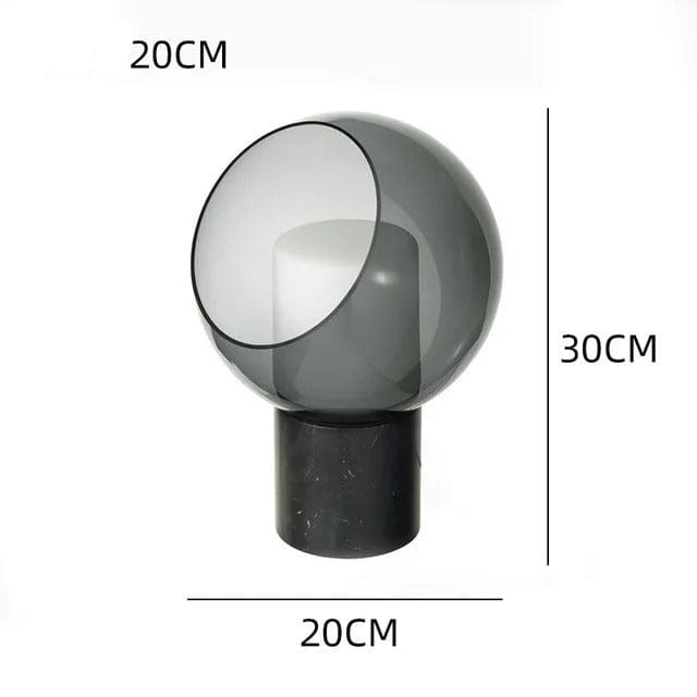 Dome Glass Lamp - Modern Glass Dome Table Lamp