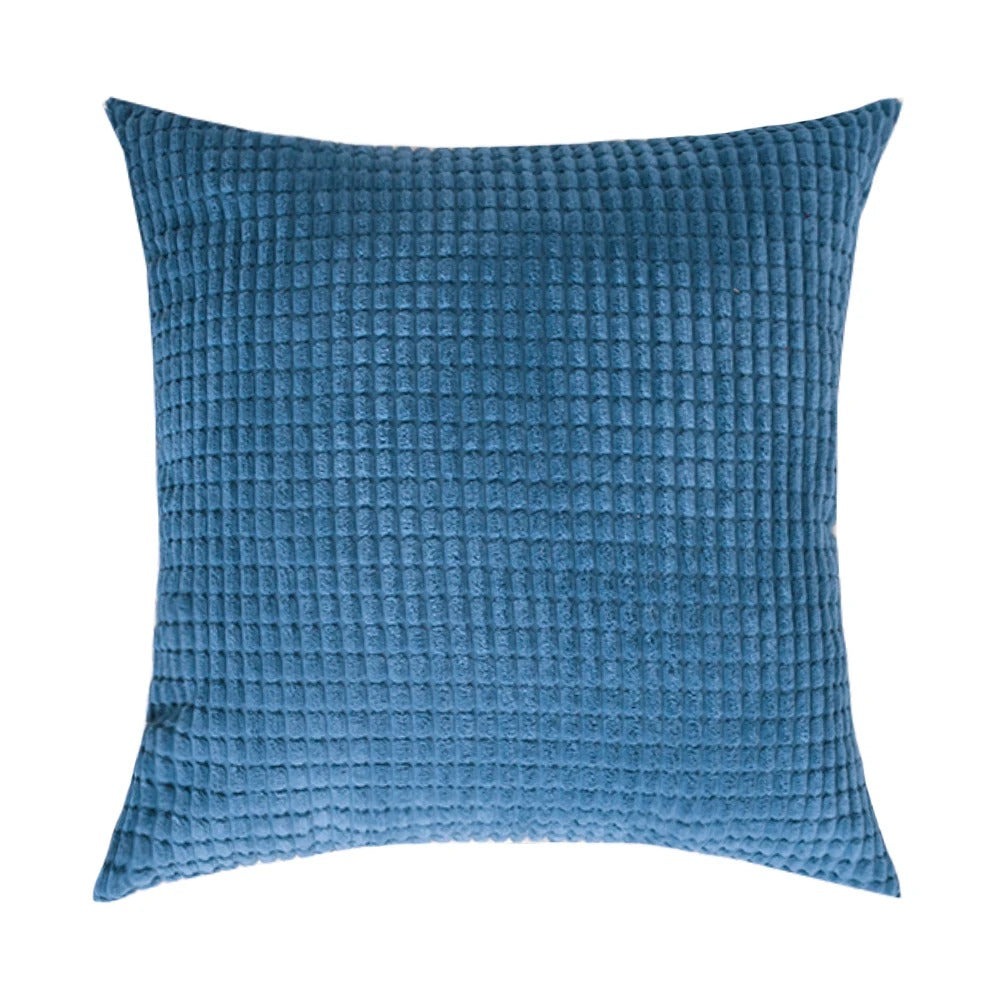 Pluchehome - Corduroy Cushion Cover with Corn Kernel Pattern
