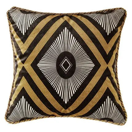 CressVelor - Royal Bee Golden Velvet Cushion Cover