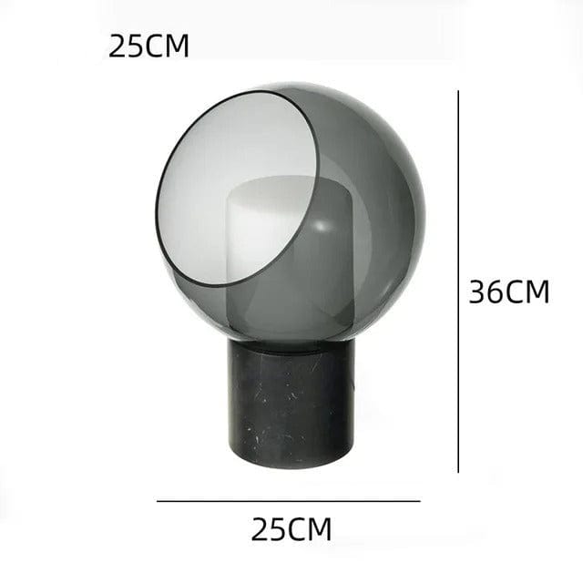 Dome Glass Lamp - Modern Glass Dome Table Lamp