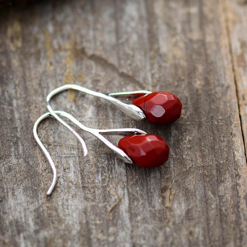 Serenella - Natural Stone Drop Earrings