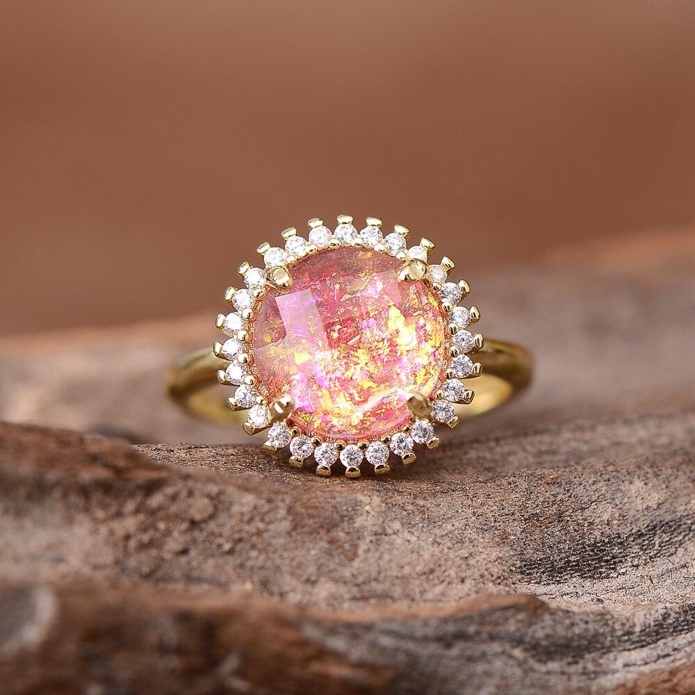 Elowen Glow - Rose Quartz Cocktail Ring
