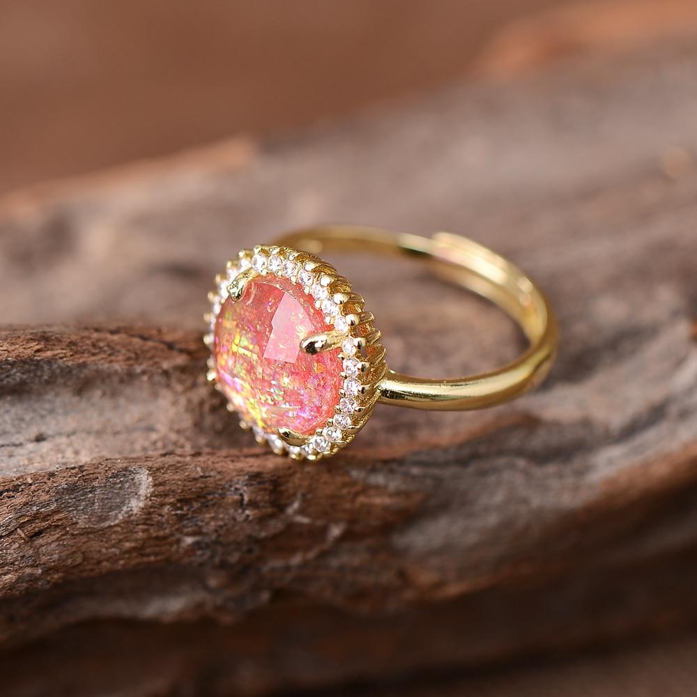 Elowen Glow - Rose Quartz Cocktail Ring