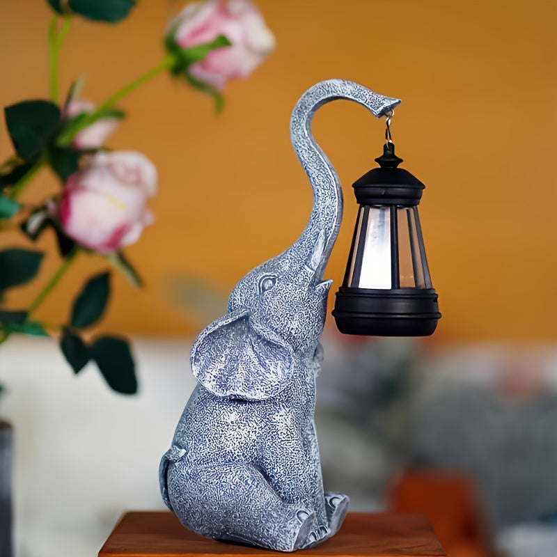 Elephanta Garden Lamp - Solar Elephant Lighting for Warm Evenings