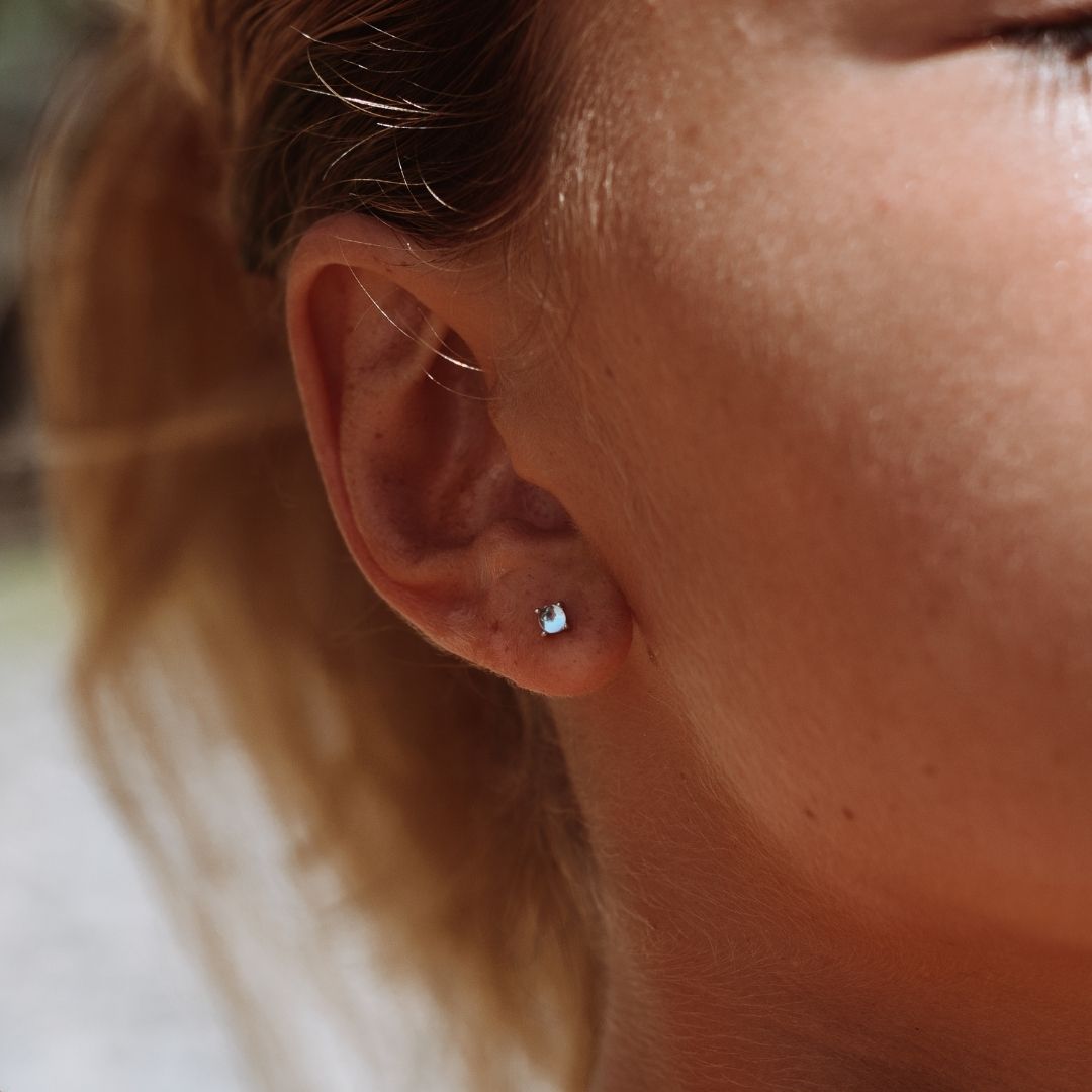 Leila - Boucles d'oreilles perle de l'océan