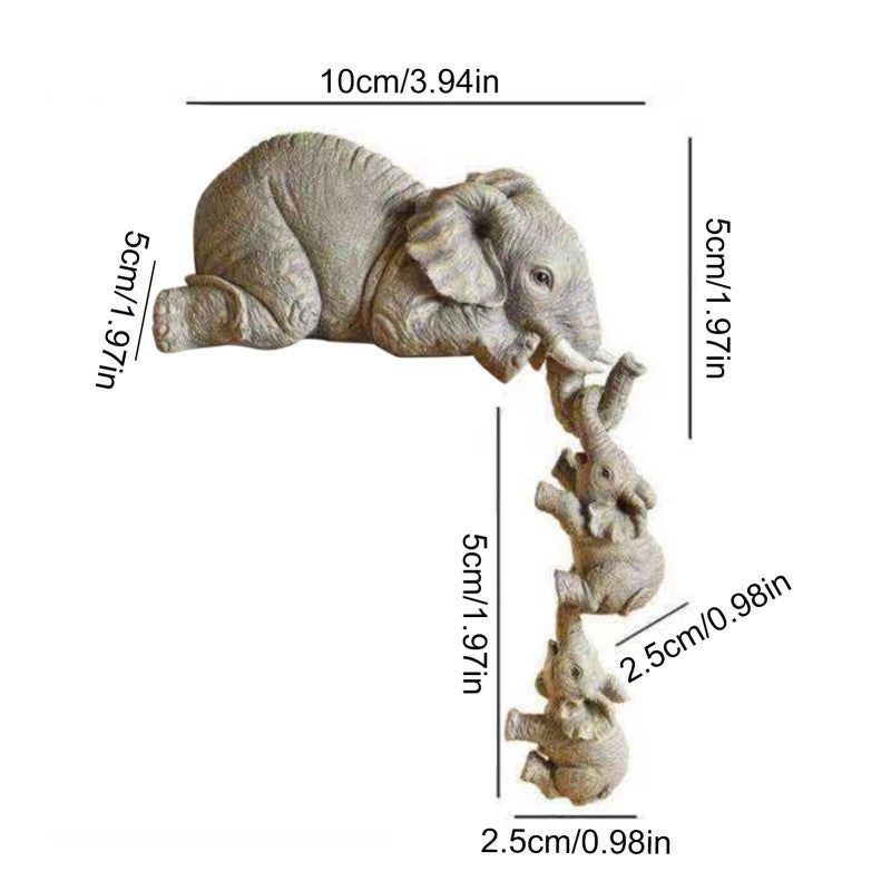 ElephantCharm Decor - Éléphant Décoratif Accrocheur