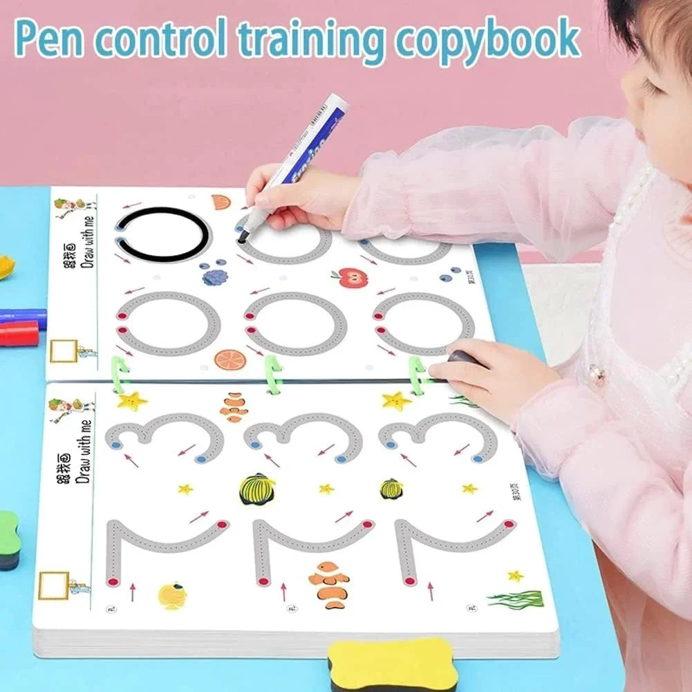 Magicbook - Cahier d'écriture réutilisable pour apprendre à écrire