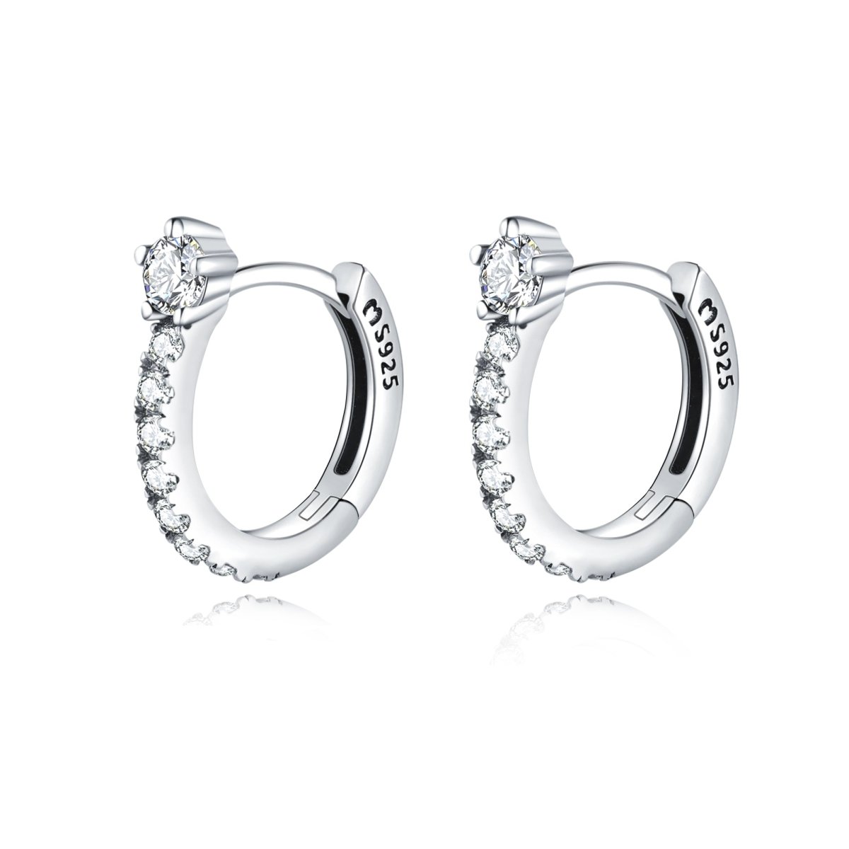 Livia - Sparkling Hoop Earrings with Elegant Shine