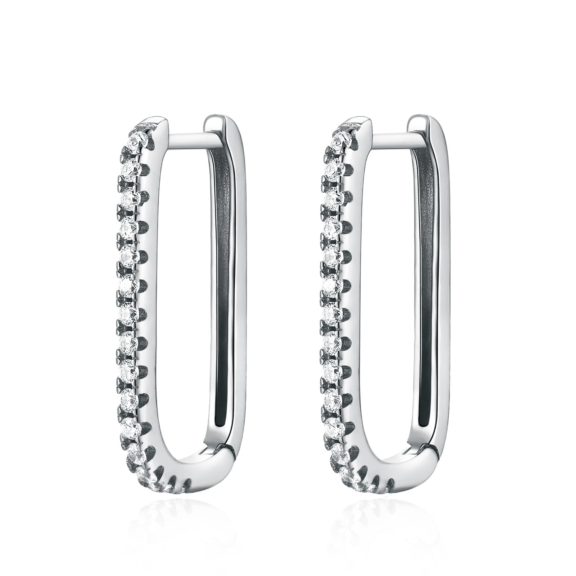Inez - Elegant Vertical Zirconia Drop Earrings