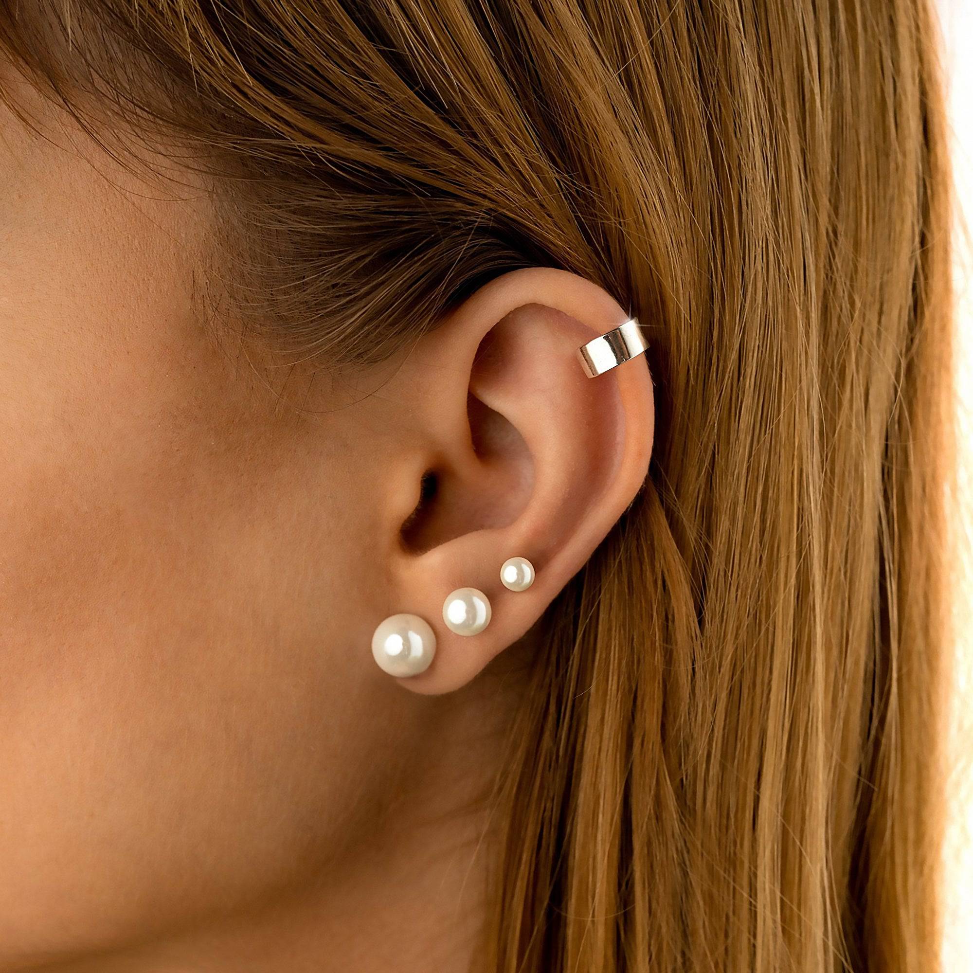Celina - Classic Pearl Stud Earrings