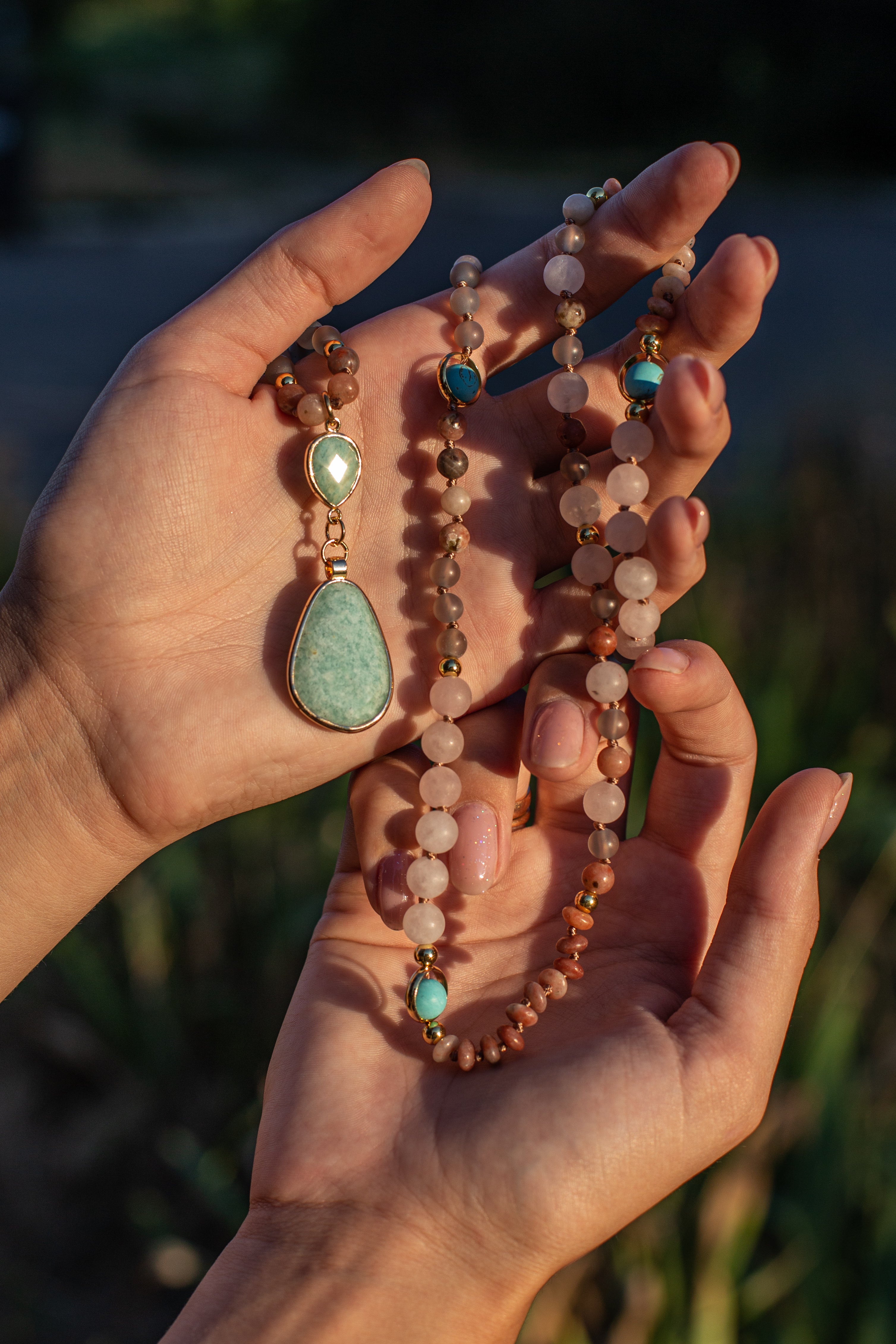 Aurielle - Pastel Mala Necklace with 108 Beads