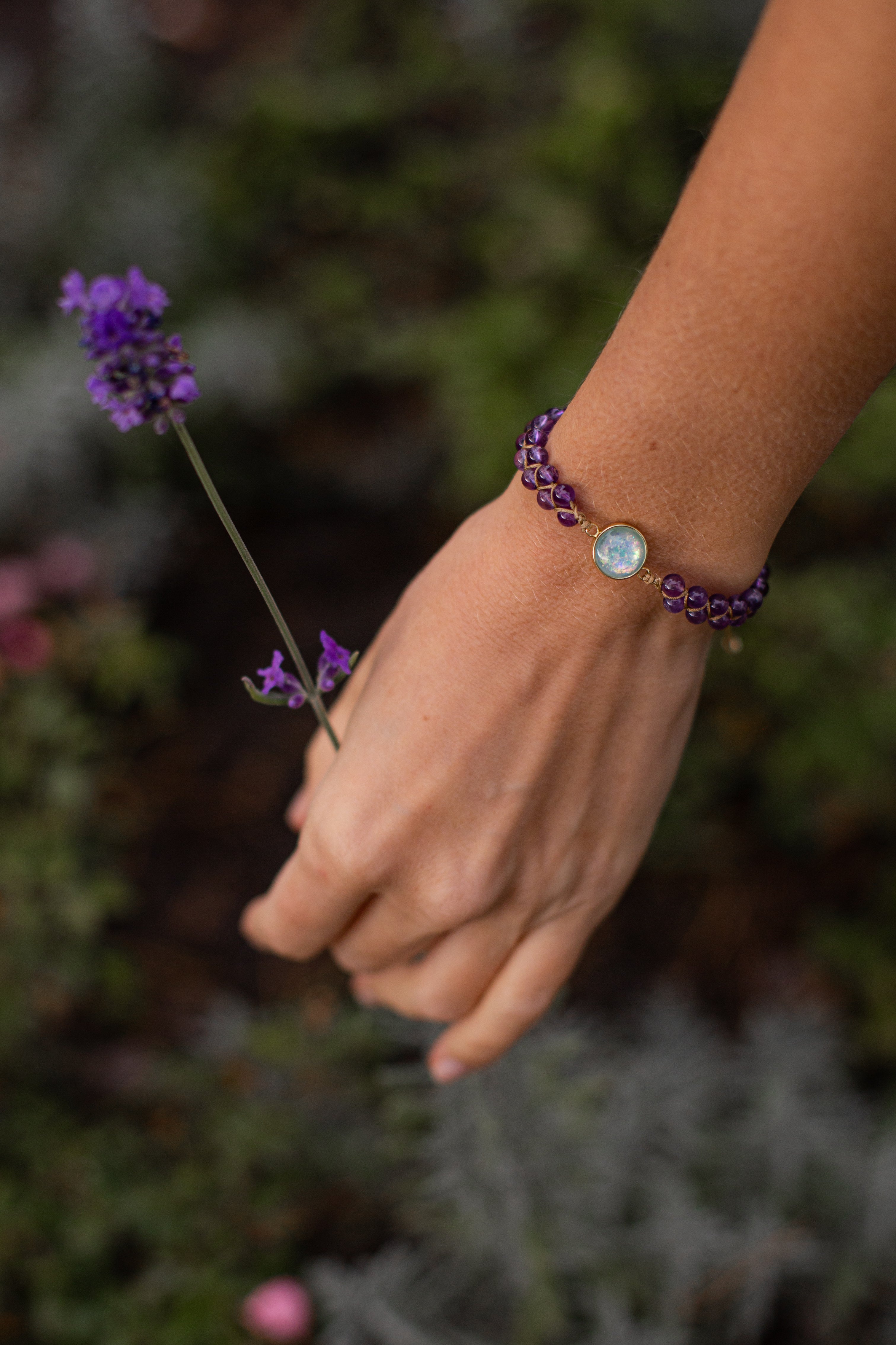 Amethyst Glow - Bracelet en perles d'améthyste naturelle