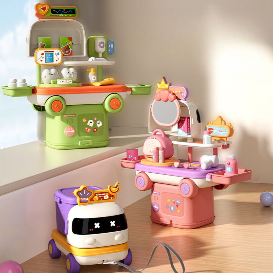 AdventureTruck - 2-in-1 Toy Truck and Creative Play Station