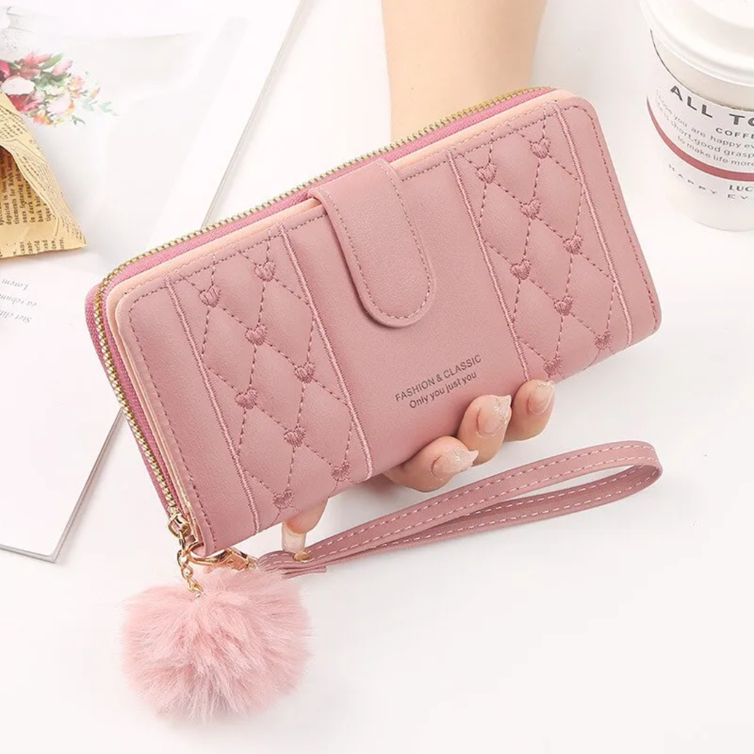 EmbroiWallet - Portefeuille Brodé avec Bracelet