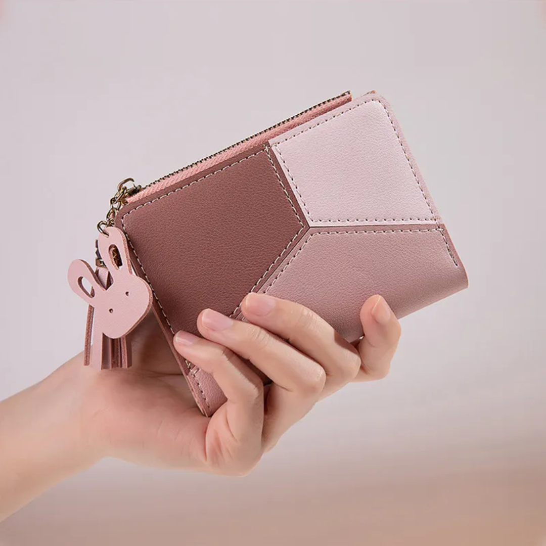 ChicPocket - Mini Portefeuille à Pompon