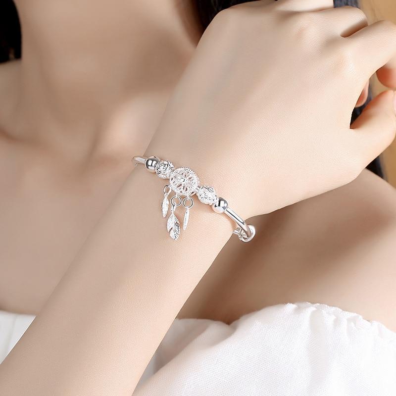 Lisa - Bracelet attrape-rêves en argent 925 réglable